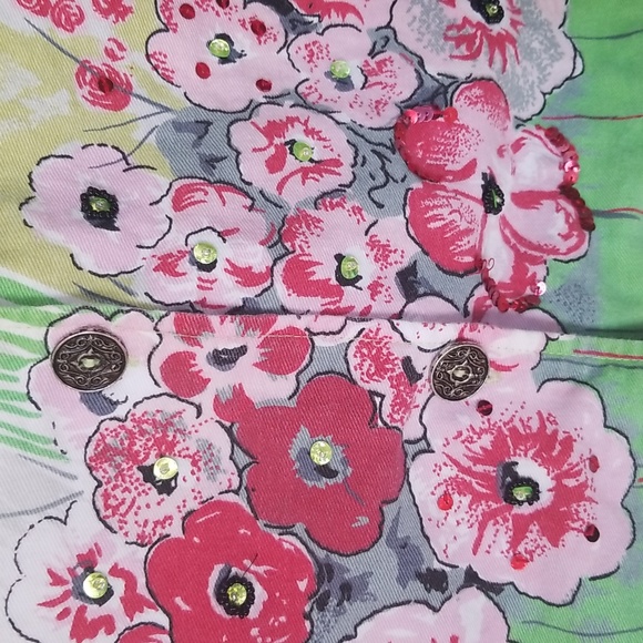 Vintage 90's Karen Hart  Floral Blazer sz. S - Picture 5 of 12